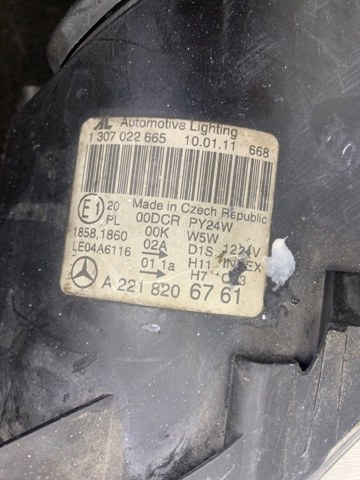 MERCEDES A2218206761 Фара левая в наличии Николаев