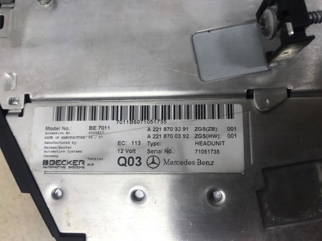 A2218703591 MERCEDES Магнитола (радио AM/FM) купить в Николаев