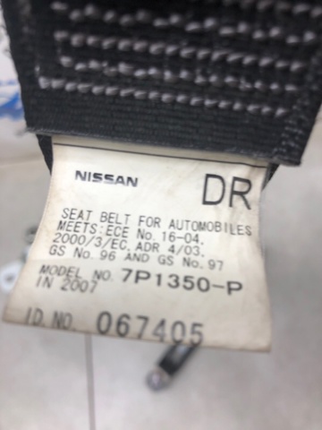 NISSAN H6885EB30B Левый ремень безопасности в наличии Ровно
