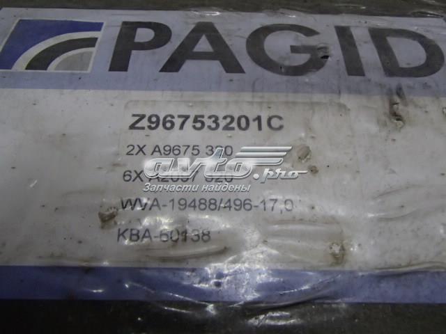 Pagid  z96753201c накладки ham.t man   410x223 з заклепками 194960010110.