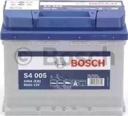 Bosch s4 акумулятор 12в / 60а-год / 540a / 242175190 / 14,69кг (виводи -+) 0092S40050