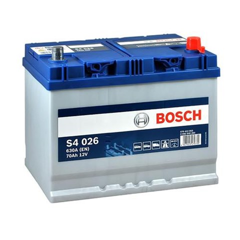 Bosch s4 asia акумулятор 12в / 70а-год / 630a / 260173225 / 16,24кг (виводи -+) 0092S40260