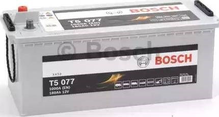 Bosch t5 акумулятор 12в/ 180а-год./1000а, 513222223, 44.14кг, (виводи 3) 0092T50770