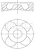 Поршень в комплекте на 1 цилиндр, 3-й ремонт (+0,60) 0100401 MAHLE