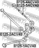 Растяжка задней подвески 01255ACV40 FEBEST