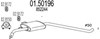 Выхлоп центральный Opel Omega B