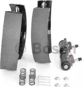 0204114582 BOSCH Колодки тормозные задние барабанные, в сборе с цилиндрами, комплект купить в Черкассы