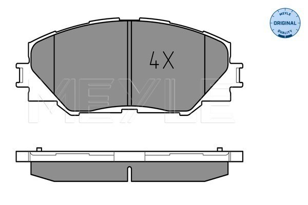 Передние тормозные колодки 0252433717 MEYLE