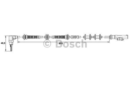 BOSCH 0265007448 Датчик АБС (ABS) передний в наличии Чернигов