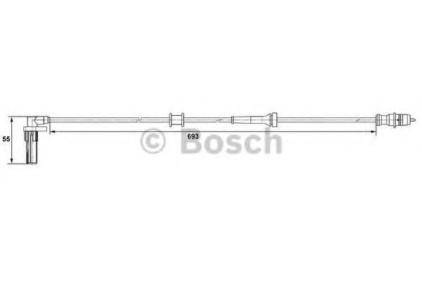 BOSCH 0265007531 Датчик АБС (ABS) задний правый в наличии Львов