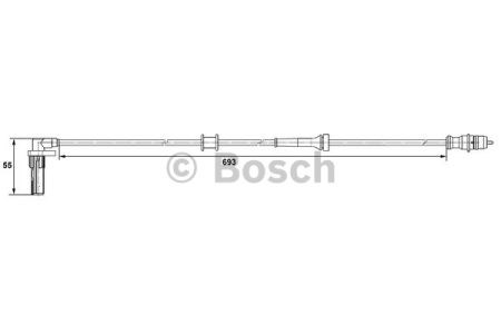 BOSCH 0265007531 Датчик АБС (ABS) задний правый в наличии Черкассы