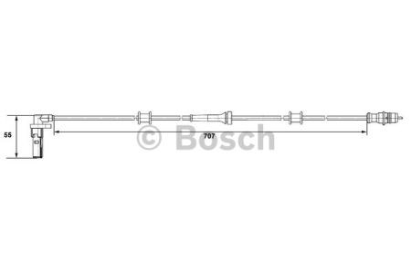 BOSCH 0265007532 Датчик АБС задний левый в наличии Ровно