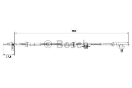 Bosch датчик abs передн. citroen c1 0265007687