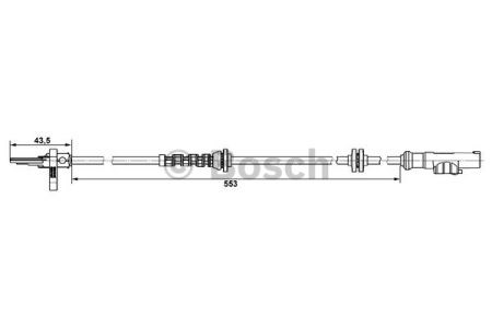 0265007896 BOSCH Датчик АБС задний купить в Днепр