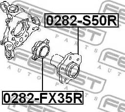 0282FX35R FEBEST Подшипник ступицы задней купить в Полтава