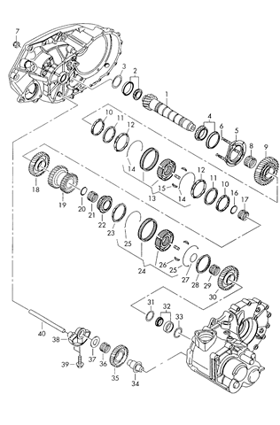 02G311214B VAG Подшипник вторичного вала КПП купить в Киев