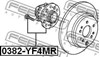 Ступица задняя 0382YF4MR FEBEST