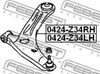 Рычаг независимой подвески 0424Z34LH FEBEST