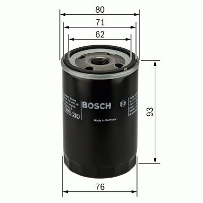 0451103337 BOSCH Фильтр масляный купить в Хмельницкий