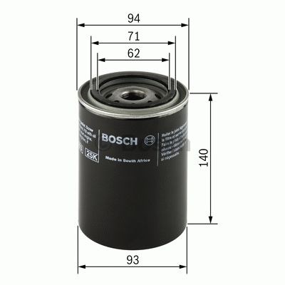 0451103346 BOSCH Фильтр масляный купить в Сумы