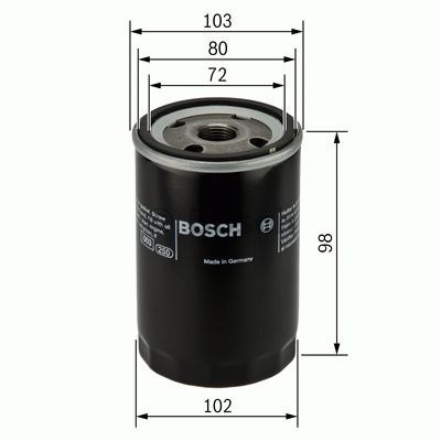 0451103365 BOSCH Фильтр масляный купить в Винница