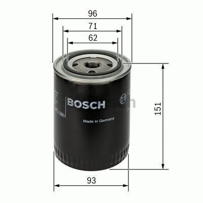 0451203012 BOSCH Масляный фильтр купить в Ирпень