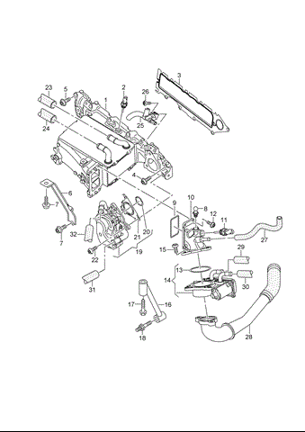 Впускной коллектор 04L129711AB VAG
