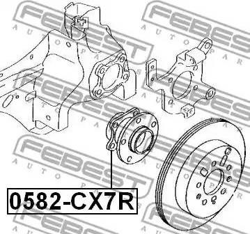 Маточина колеса 0582-CX7R