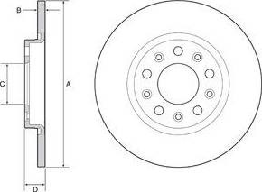 Дисковый тормоз 08N28211 BREMBO