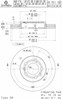 Диск тормозной передний 09701111 BREMBO