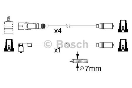 BOSCH 0986356317 Высоковольтные провода в наличии Черкассы