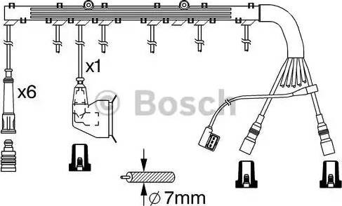BOSCH 0986356362 Высоковольтные провода в наличии Ужгород