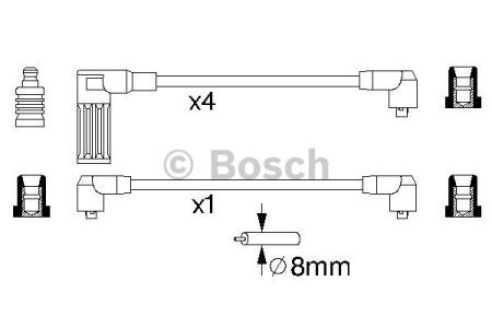 BOSCH 0986356718 Высоковольтные провода в наличии Житомир