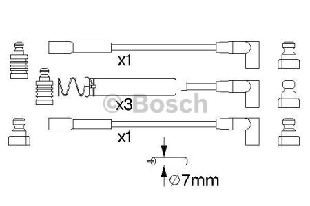BOSCH 0986356723 Высоковольтные провода в наличии Чернигов