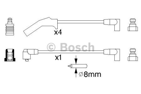 0986356724 BOSCH Высоковольтные провода купить в Украина