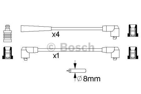 0986356726 BOSCH Высоковольтные провода купить в Одесса