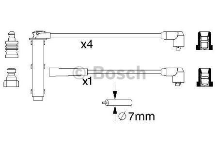 0986356731 BOSCH Высоковольтные провода купить в Ровно