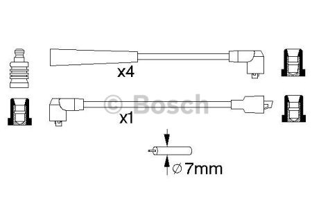 BOSCH 0986356734 Высоковольтные провода в наличии Днепр