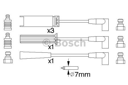 BOSCH 0986356739 Высоковольтные провода в наличии Украина