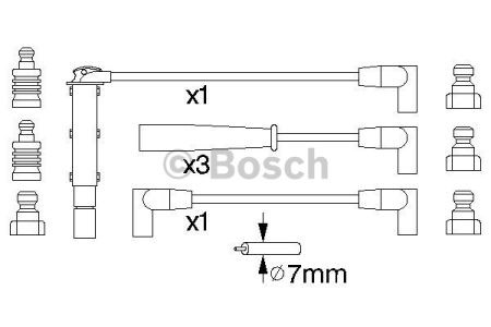 0986356740 BOSCH Высоковольтные провода купить в Каменское