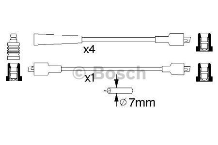 BOSCH 0986356741 Высоковольтные провода в наличии Тернополь