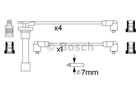 BOSCH 0986356799 Высоковольтные провода в наличии Винница