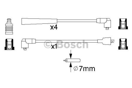 BOSCH 0986356841 Высоковольтные провода в наличии Сумы