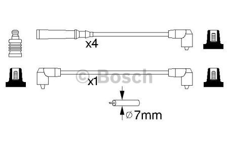 BOSCH 0986356847 Высоковольтные провода в наличии Винница
