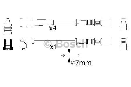 BOSCH 0986356853 Высоковольтные провода в наличии Николаев