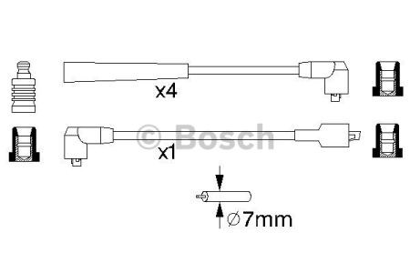 BOSCH 0986356859 Высоковольтные провода в наличии Павлоград