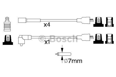 0986356864 BOSCH Высоковольтные провода купить в Ровно