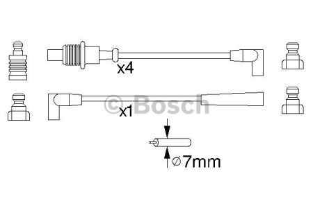 BOSCH 0986356883 Высоковольтные провода в наличии Чернигов