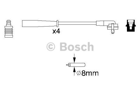 BOSCH 0986356887 Высоковольтные провода в наличии Запорожье