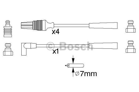 BOSCH 0986356889 Высоковольтные провода в наличии Полтава